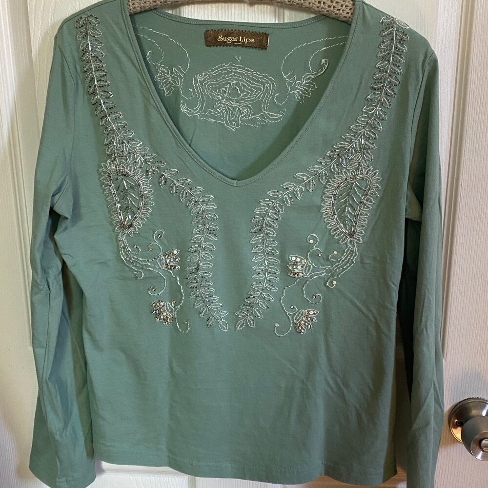 Sugar Lips Beaded Top